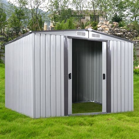 6x8 Ft Outdoor Storage Shed Steel Garden Utility