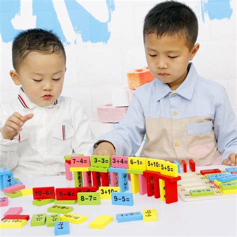 Arrivals Math Toys 110 Pcs Mathematics Domino Bloc Grandado