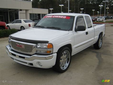 2005 Summit White Gmc Sierra 1500 Sle Extended Cab 56231284 Car Color Galleries