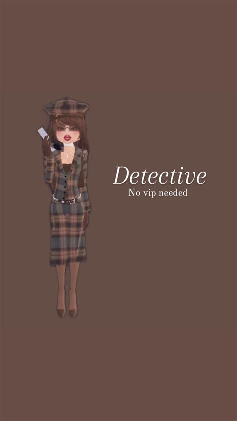 Dress To Impress Detective In 2024 Detective Detective Outfit Detective Theme