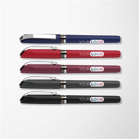 Custom Britebrand Soft Touch Cozy Gelebration Gel Pen Pens