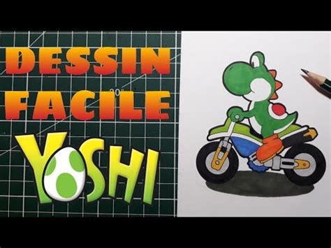 Comment Dessiner Yoshi Dessin Facile Mario Kart Youtube