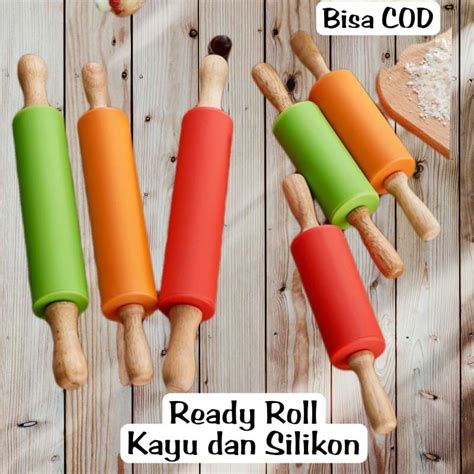 Jual Rolling Pin Kayu Gilingan Adonan Kue Penggilasan Adonan Kayu