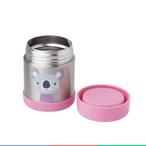 Pote Térmico Bebê Infantil Alimentação Inox 6 Meses 330mL Aço