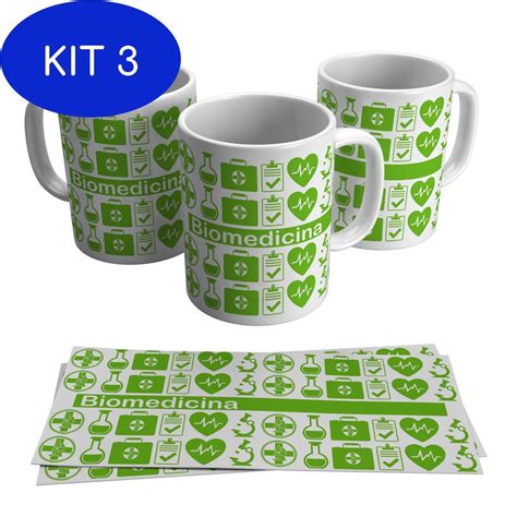 Kit Caneca Biomedicina Profiss O Formatura Curso Turma Ml No Shoptime