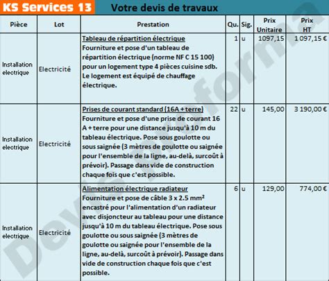 Tarif Fourniture Et Pose Tableau Electrique Maison Travaux