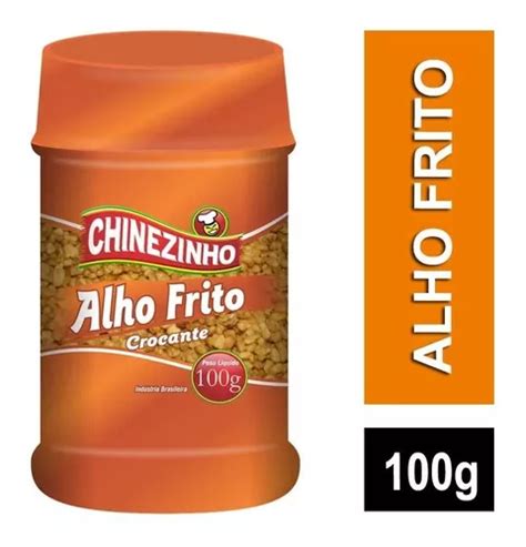 Alho Frito Crocante Granulado Chinezinho Pote 100g MercadoLivre