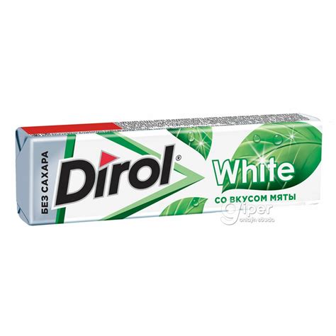 Жевательная резинка Dirol White со вкусом мяты 13.6 г от 0 ТМТ