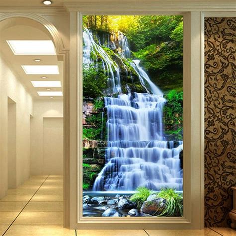 Waterfall Vertical Wallpaper Mural Custom Sizes Available Maughons