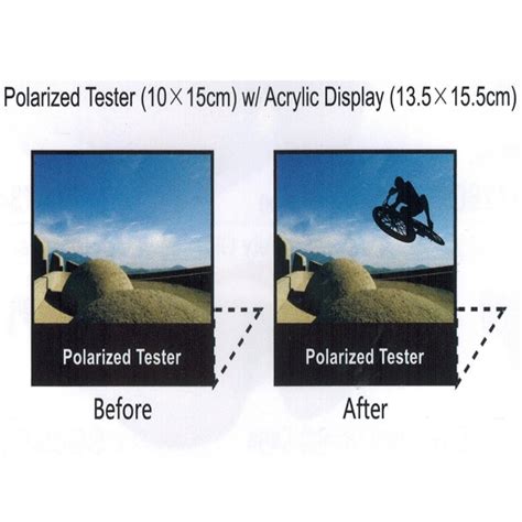 Polarized Tester Test Your Sunglasses Polarized Lens 5 5 X6 5 Black Cx12g59bmcv