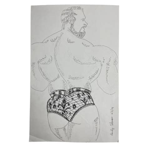 Randy Coleman Signed Gay Male Interest Drawing Illustration Art Original Erotic Nude Adults Only