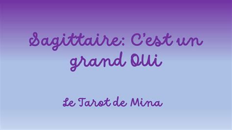 Sagittaire Avril Cest Un Grand Oui Le Tarot De Mina