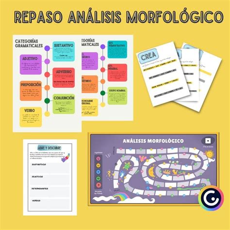 AnÁlisis MorfolÓgico Lengua Castellana GramÁtica Juegos De Gramática Materiales Didacticos