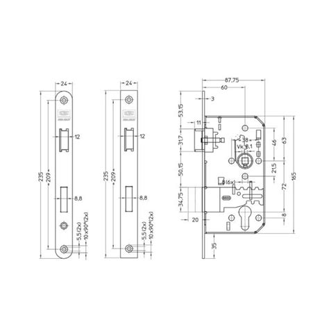 Union 2B21 Euro Profile Mortice Sashlock Door Hardware Suppliers