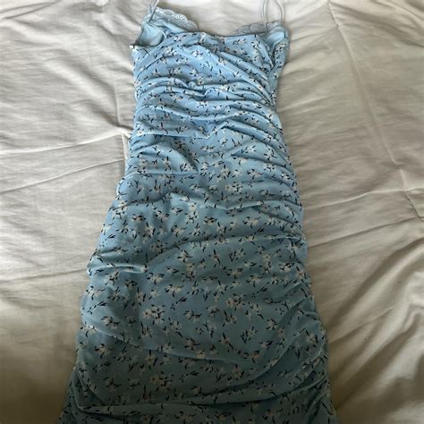 Princess Polly Blue Floral Dress Gently Worn And In Depop