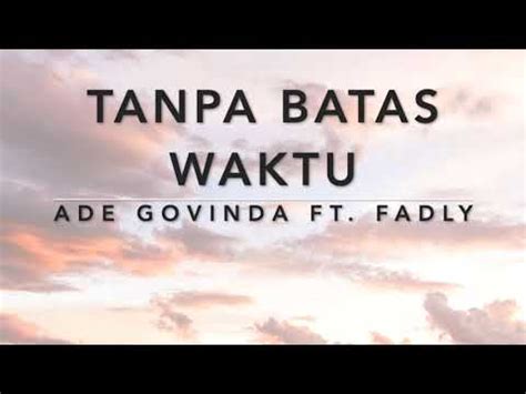 Tanpa Batas Waktu Original Chord Male Version Karaoke Instrumental