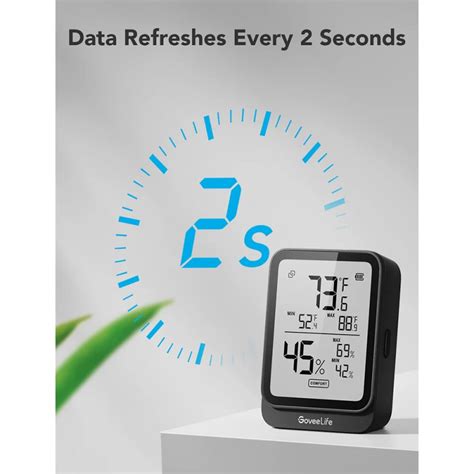 Goveelife Bluetooth Thermometer And Hygrometer H5104 Wireless Temperature And Humidity Sensor