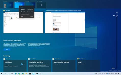 How to change order of virtual desktops on Windows 10 - Pureinfotech