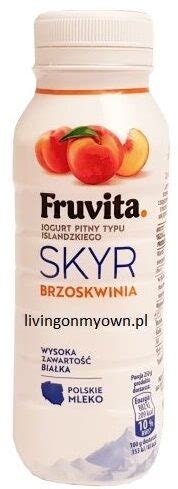 Lactalis Fruvita Skyr Brzoskwinia Jogurt Pitny Typu Islandzkiego