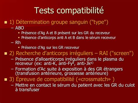 Test De Compatibilite