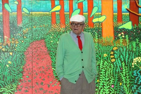 David Hockney Unveils His Painting Arrival Editorial Stock Photo