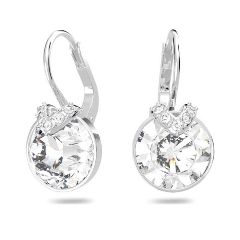 Swarovski Bella V Crystal Drop Leverback Earrings Hoffman S