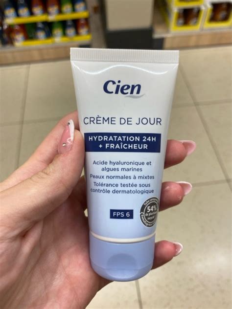 Cien Crème De Jour Hydratation 24h Fraîcheur Inci Beauty