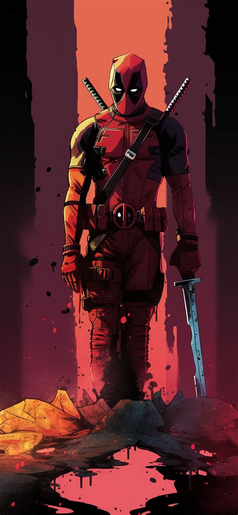 Marvel Deadpool Red Wallpapers Deadpool Wallpaper For Iphone Deadpool Figuurlijk Hot