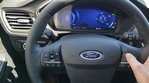 2020 Ford Escape Titanium Hybrid Steering Wheel And Instrument Cluster Youtube