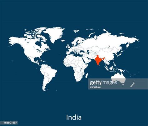 Political Map Of India High Res Illustrations Getty Images