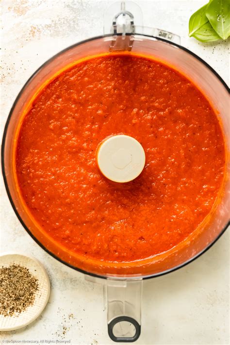 Roasted Red Peppers Sauce Easy No Spoon Necessary