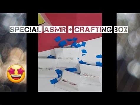 Special Asmr Crafting Idea Asmr Tasnim Art And Craft Youtube