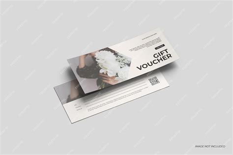 Premium Psd T Voucher Mockup