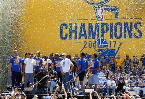 Warriors’ championship trophy takes a star turn in SF