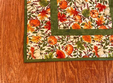 Fall Pumpkin Table Runner Fall Autumn Table Runner Etsy