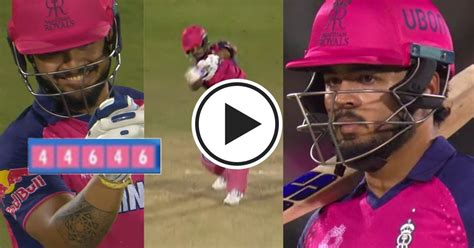 Riyan Parag Smashes Anrich Nortje For 25 Runs RR Vs DC IPL 2024