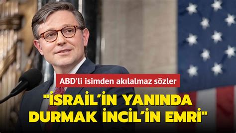 Abd Li Isimden Skandal S Zler Srail In Yan Nda Durmak Ncil Deki Bir