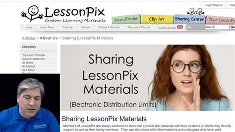 Electronic Distribution Of Lessonpix Materials Youtube