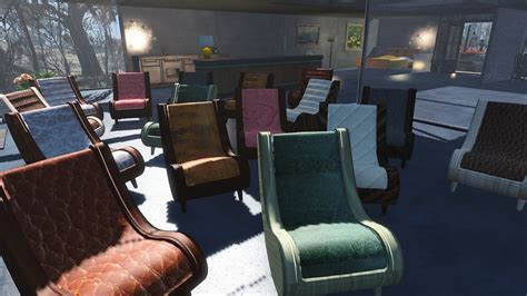 Leather Chairs Wood Edition 日本語化対応 クラフト 家 居住地 Fallout4 Mod データベース