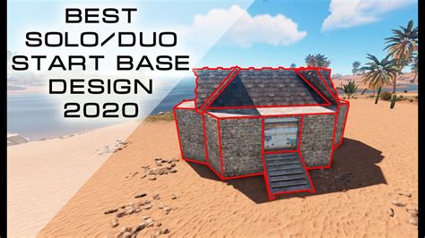 Rust Base Design Best Solo Duo Rust Start Base Building Youtube