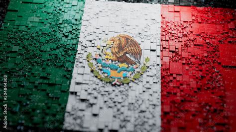 Mexico Flag Wallpaper Stock Illustration | Adobe Stock