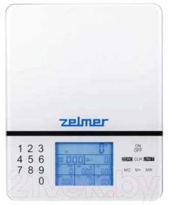 Zelmer ZKS1500N (белый) Кухонные весы настольные купить в Минске ...