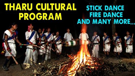 Tharu Cultural Program | Chitwan National Park | Fire Dance | Stick ...