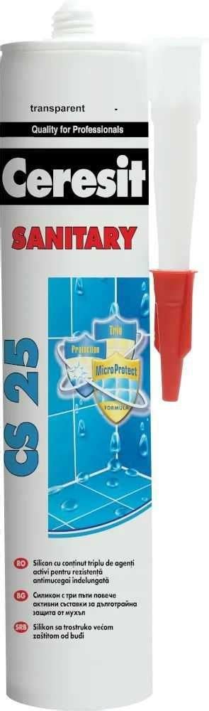 Silicon Sanitar Ceresit CS 25 TrioProtect Transparent Interior