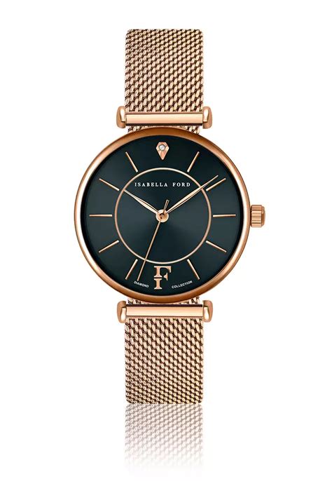 Isabella Ford Isabella Ford Portia Rose Gold Mesh Women Watch 2025 ...