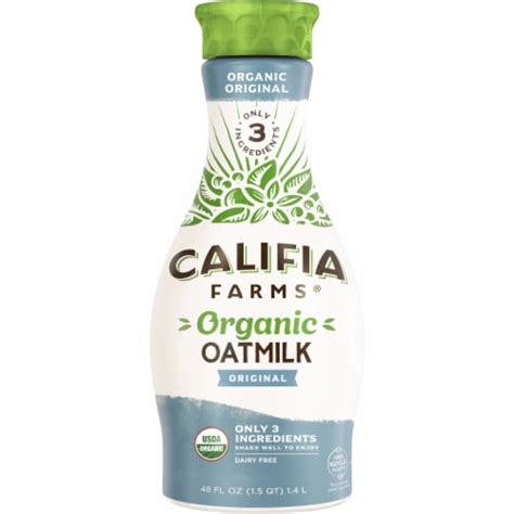 Califia Farms Dairy Free Organic Original Oat Milk Fl Oz Frys