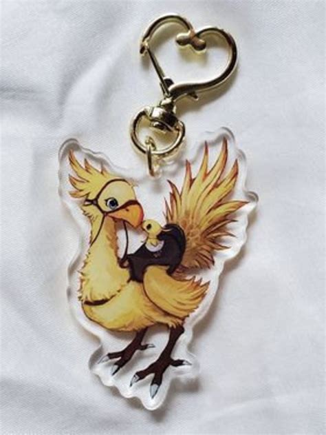 Final Fantasy Chocobo And Baby Chocobo Charm Etsy