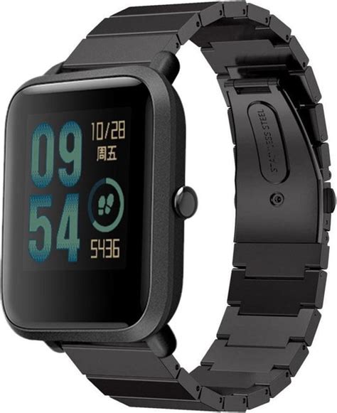 Stalen Smartwatch Bandje Geschikt Voor Xiaomi Amazfit Bip Metalen