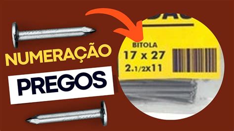 Numeração dos pregos O que significa YouTube