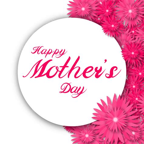 Floral Mothers Day Vector Hd Images Pink Floral Frame For Mother S Day